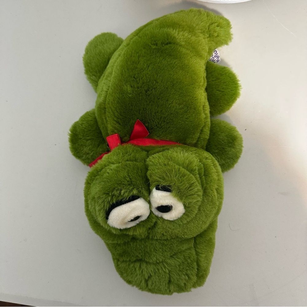 Playful Pals Mervyns Frog 12" SOFT Fluffy Plush Hand Puppet Stuffed Toy